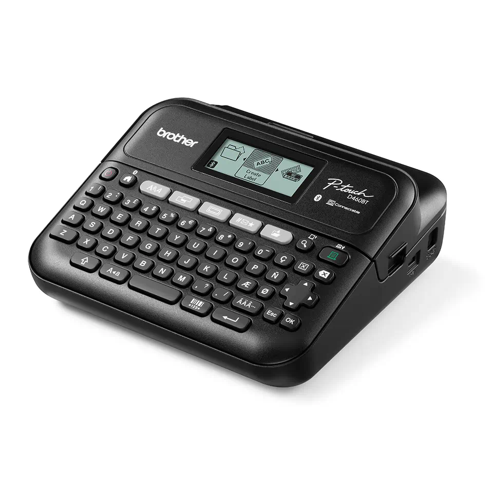 BROTHER PT-D460BT ETIKEČIŲ SPAUSDINTUVAS, SKIRTAS KOMPIUTERIUI, SU "BLUETOOTH