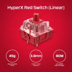 "HP HyperX Alloy Origins", pilno dydžio (100%), USB, mechaninis, QWERTY, RGB LED, juodas