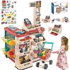WOOPIE Supermarket parduotuvė su 48 priedais