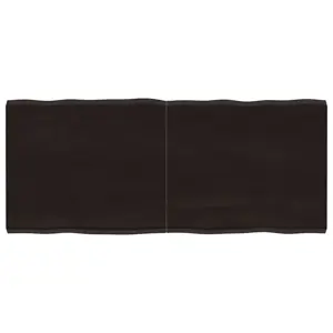 Stalviršis, tamsiai ruda, 140x60x(2-4) cm, medienos masyvas