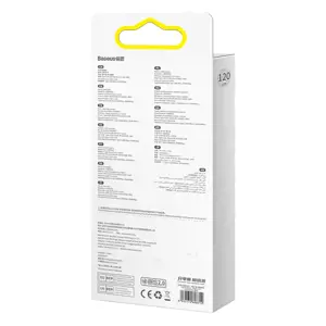 3in1 USB cable Baseus Flash Series, USB-C + micro USB + Lightning, 100W, 1.2m (black)