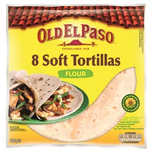 OLD EL PASO minkštos kvietinės tortilijos 8vnt, 326g