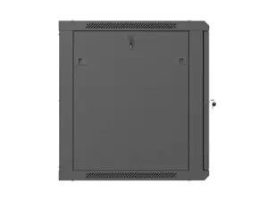 Lanberg Wall mounted installation cabinet 19"12U 600X600, Black perforated door (Flat pack) | Lanbe…