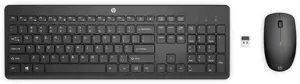 HP 235 belaidės pelės ir klaviatūros komplektas, pilno dydžio (100%), RF belaidis, juodas, pelė pri…