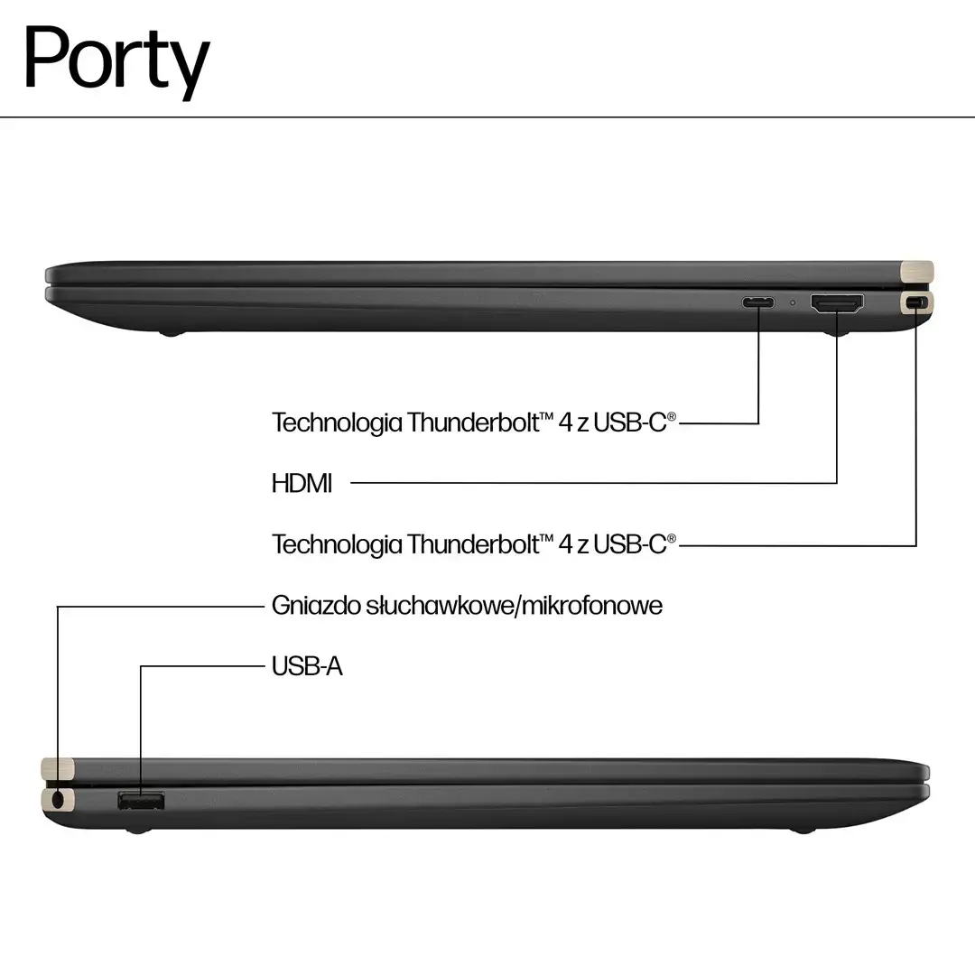 HP Spectre x360 16-aa0233nw Intel Core Ultra 7 155H, 2-in-1 convertible, 40.6 cm (16"), 3K touchscreen, 16 GB LPDDR5x-SDRAM, 1 TB SSD, NVIDIA GeForce RTX 4050, Wi-Fi 7 (802.11be), Windows 11 Pro, AI PC, Black