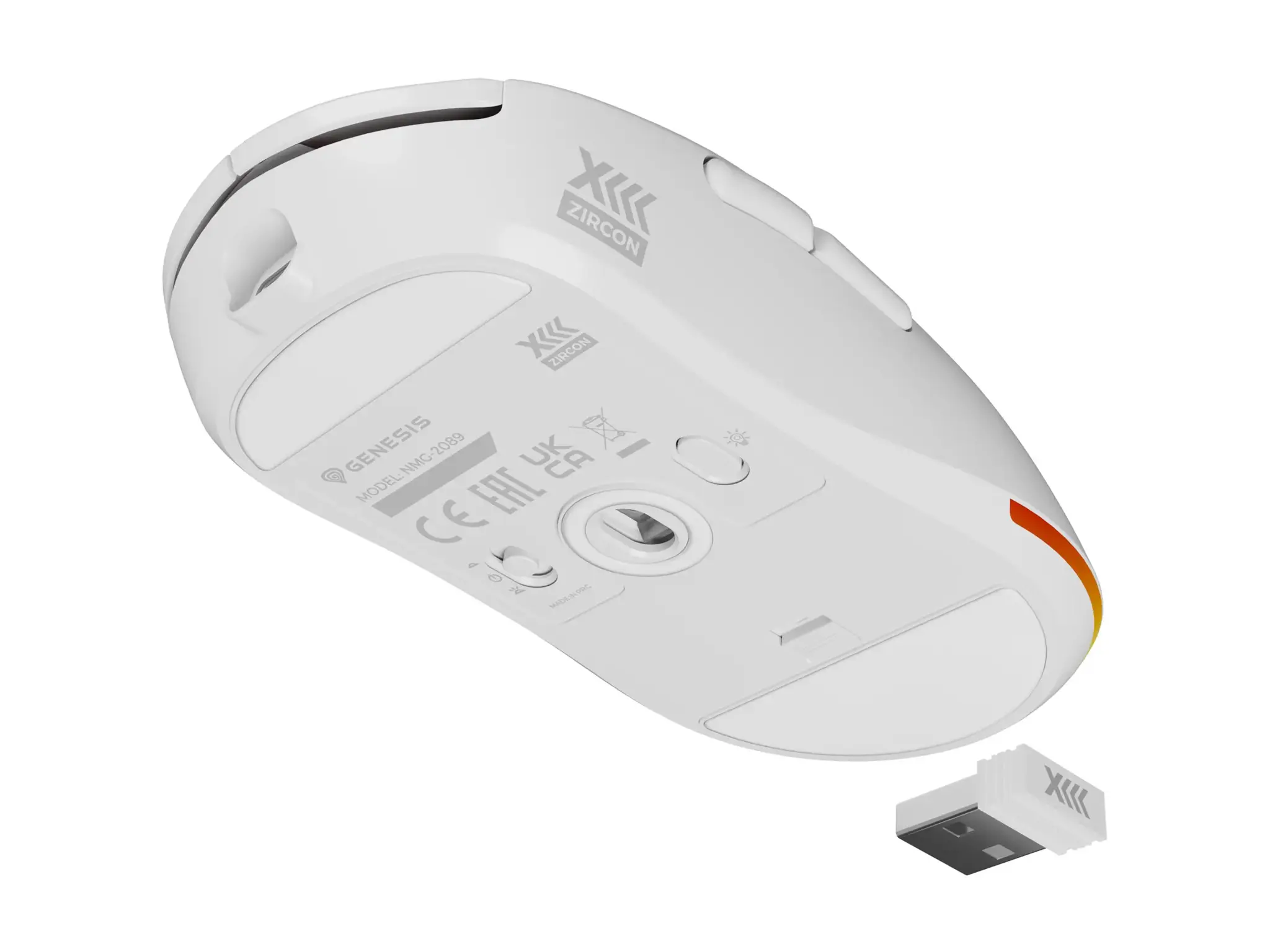 Genesis Zircon XIII Custom | Gaming Mouse | Wireless | 2.4 GHz, USB | White