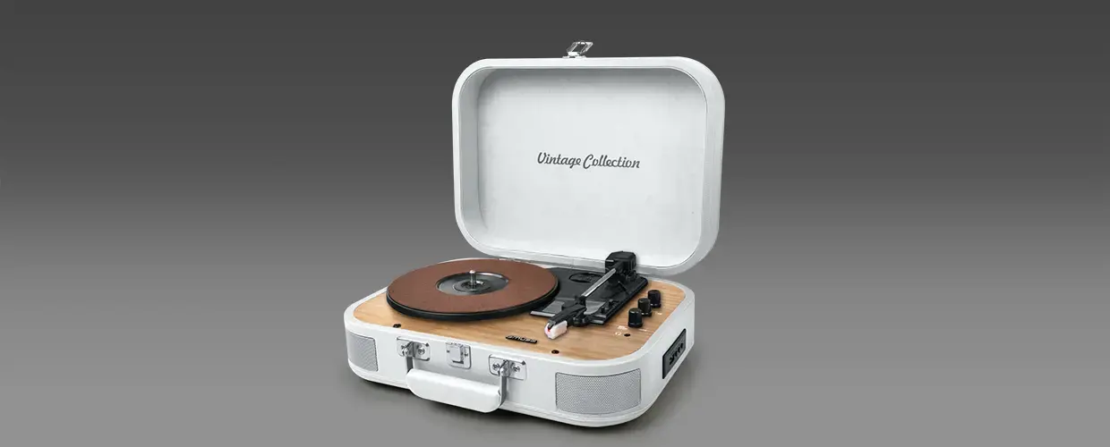 Muse Turntable Stereo System MT-201WW USB port, AUX in