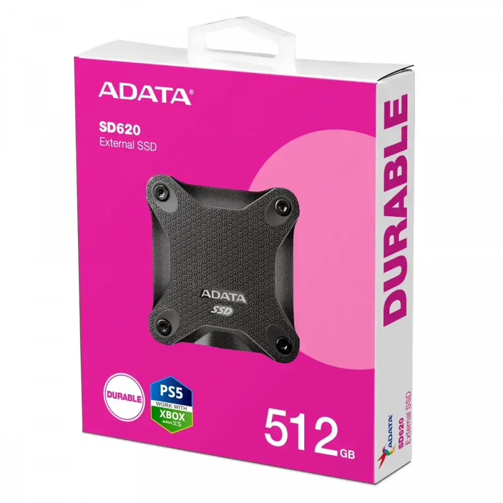 SSD diskas ADATA SD620-512GCBK 512 GB, USB 3.2 Gen 2 (3.1 Gen 2)