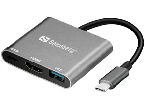 SANDBERG USB-C mini dokas HDMI+USB