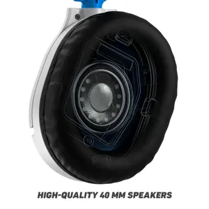 "Turtle Beach Recon 70" žaidimų ausinės PS5, PS4 ir PS4 Pro, laidinės, žaidimų, 20-20000 Hz, 571,5 g, ausinės, juodos, mėlynos, baltos spalvos