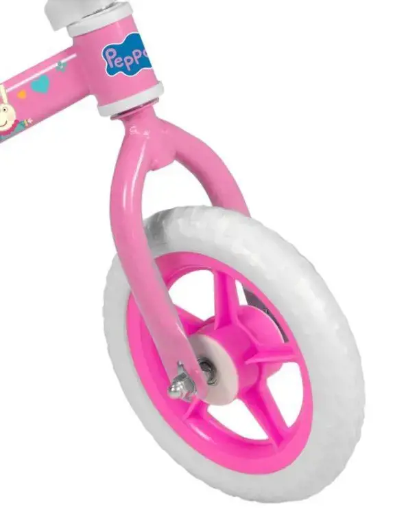 Bėgimo dviratis 10" Peppa Pig rožinis 195