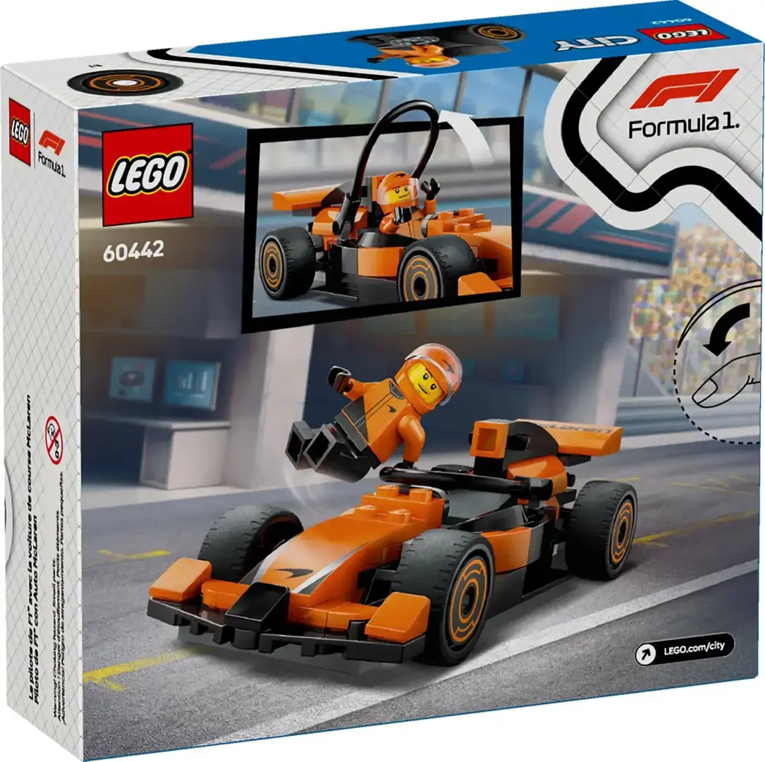 LEGO CITY 60442 F1 Driver with McLaren Race Car