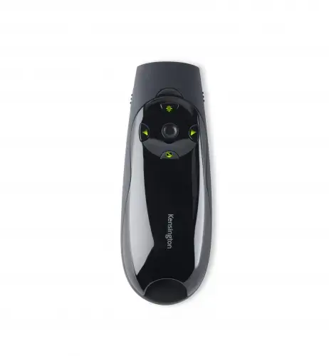 "Kensington Presenter Expert™" belaidis kursoriaus valdymas su žaliuoju lazeriu, RF, USB, 45 m, juodas
