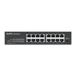 Zyxel GS1100-16, nevaldomas, Gigabit Ethernet (10/100/1000), montuojamas į stovą, montuojamas ant sienos