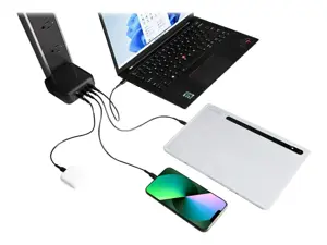 TARGUS 100W Gan įkroviklis su keliavimo adapteriais