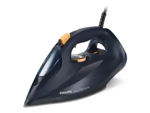 "Philips" 7000 serijos DST7060/20 HV garinis lygintuvas mėlyna/geltona, garinis lygintuvas, "SteamGlide Elite" padas, 2 m, 250 g/min, mėlyna, geltona, 55 g/min