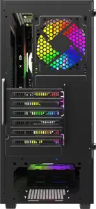 Savio Noctis Glass RGB Cube Black