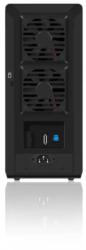 ICYBOX IB-3680SU3 "IcyBox" išorinis 3,5 standžiųjų diskų dėklas su 8 lizdais SATA I/II/III, USB 3.0, eSATA, JBOD, juodas