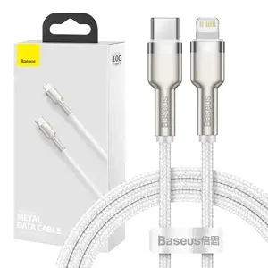 Baseus Cafule Series Metal Cable USB-C to iP 20W 1m White