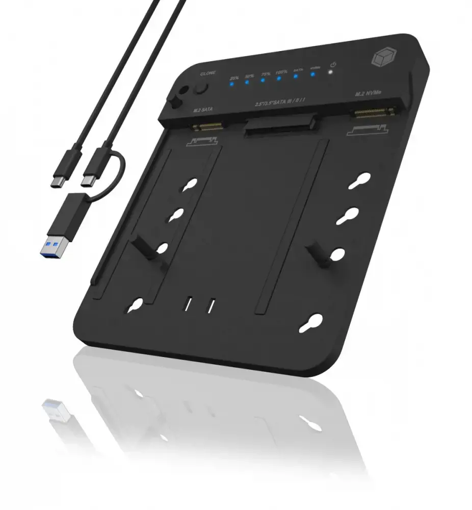 ICY BOX IB-2915MSCL-C31 M.2 NVMe and SATA 2,5/3