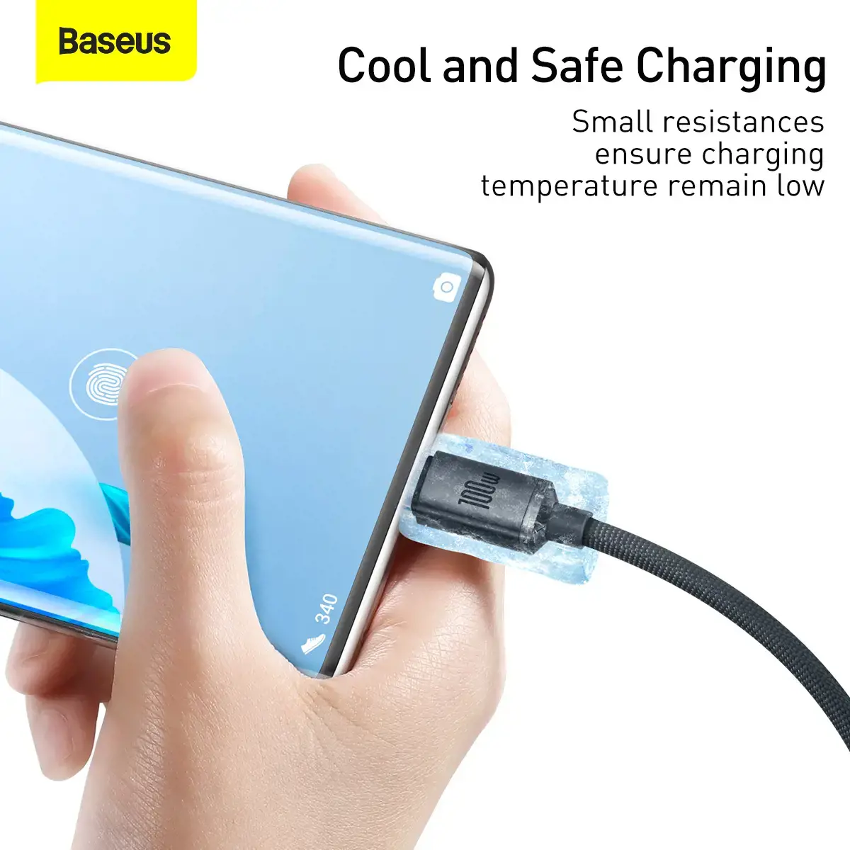 Baseus Crystal Shine Series USB | greito įkrovimo laidas USB Type A - USB Type C 100W 2m juodas