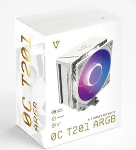 MODECOM Volcano 0C T201 ARGB Processor Air cooler 12 cm White