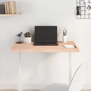 Stalviršis, 80x40x(2–4)cm, neapdorotas ąžuolo medienos masyvas