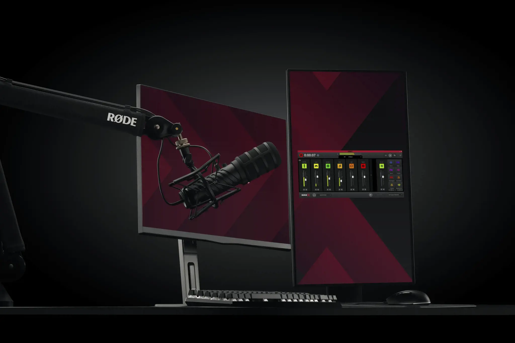 RØDE XDM-100 - Dinaminis mikrofonas su pažangiu DSP, skirtas srautinių transliacijų vartotojams ir žaidėjams