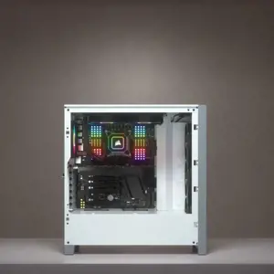 CORSAIR iCUE 4000X RGB grūdinto stiklo korpusas Mid-Tower White
