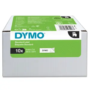 DYMO Authentic D1 Labels | 9mm x 7m Roll | Black Print on White | Self-Adhesive Labels for LabelMan…