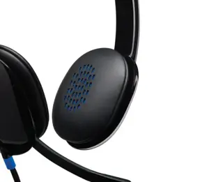 "Logitech H540" USB kompiuterio ausinės, laidinės, biurui / skambučių centrui, 20-20000 Hz, 120 g, ausinės, juodos spalvos