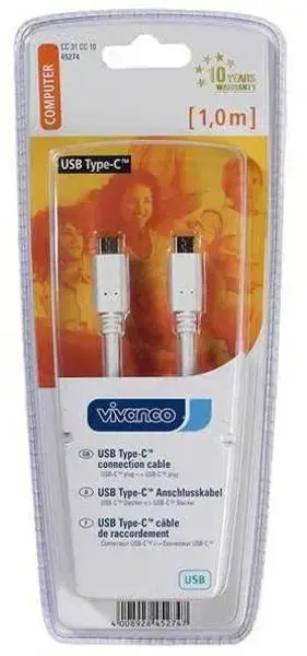 "Vivanco" USB-C kabelis 1 m (45293)