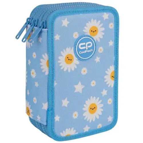 Forminis trijų skyrių penalas su priedais CoolPack Jumper 3 DAISY SUN