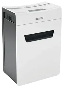 "Leitz IQ Protect Premium" popieriaus smulkintuvas 10X P4, 18 L, jutiklinis, 10 lapų, P-4, pilkas, baltas, 80 g/m²
