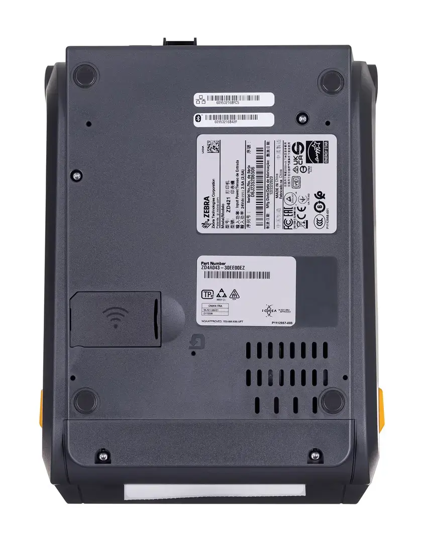 Zebra ZD421T, Thermal transfer, 300 x 300 DPI, 102 mm/sec, Wired & Wireless, Grey