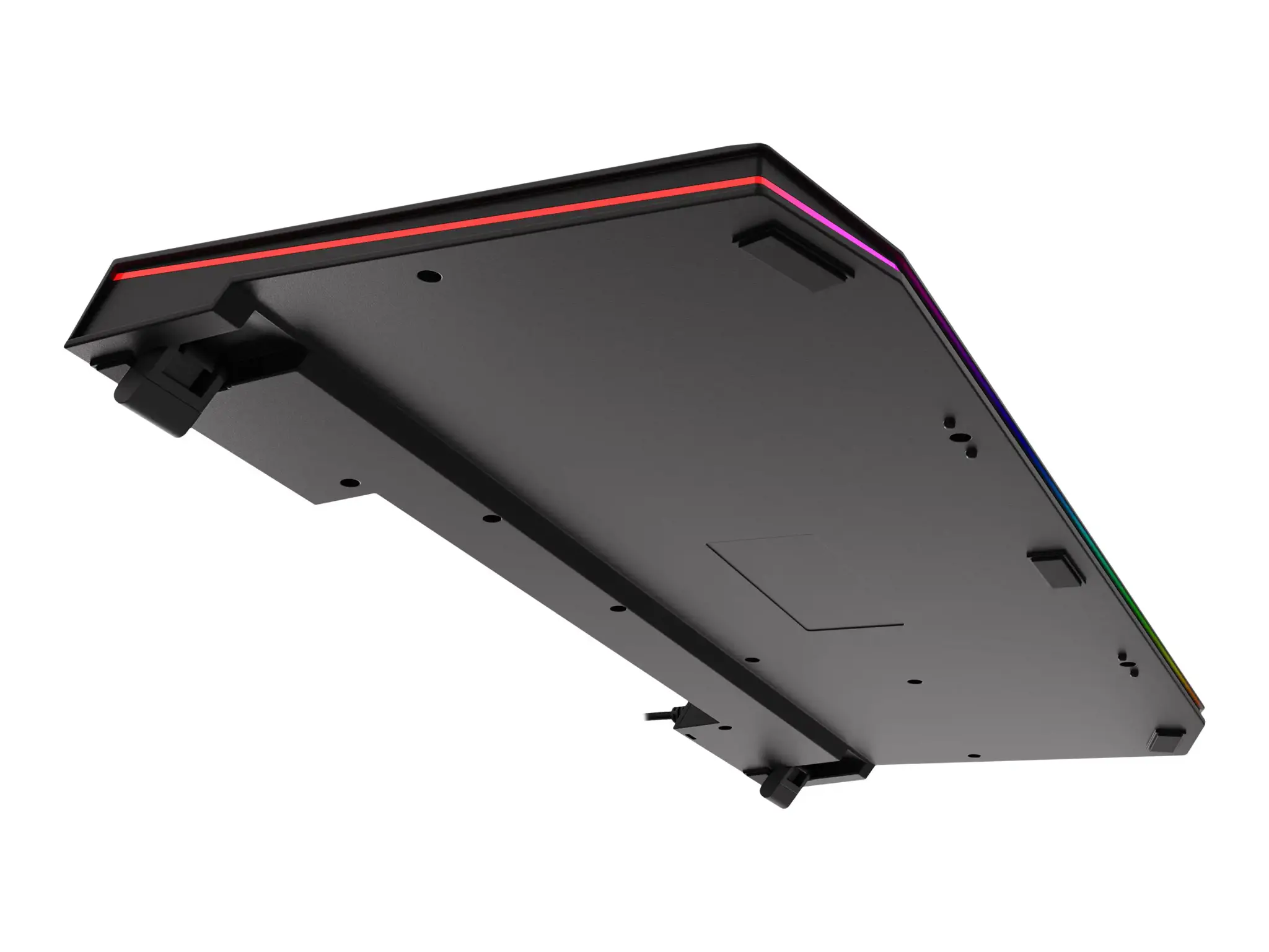 NATEC Genesis žaidimų klaviatūra Lith 400 RGB JAV išdėstymo apšvietimas X-Scissor slim