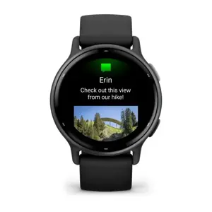 Garmin vívoactive 5 Metalinės orchidėjų spalvos aliuminio apvadas su orchidėjų spalvos korpusu ir silikoniniu dirželiu