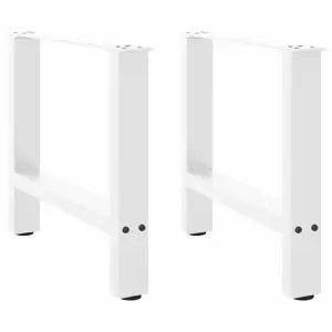 Kavos staliuko kojelės, baltos, 2 vnt., 60x(42-43) cm, plienas