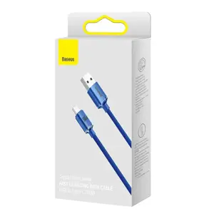 Baseus crystal shine series fast charging data cable USB Type A to USB Type C 100W 2m blue (CAJY000503)