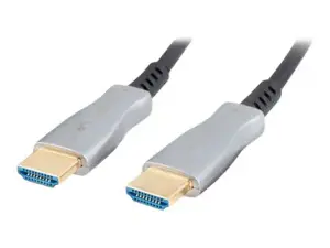 LANBERG HDMI v2.0 M/M kabelis 100 m optinis AOC juodas
