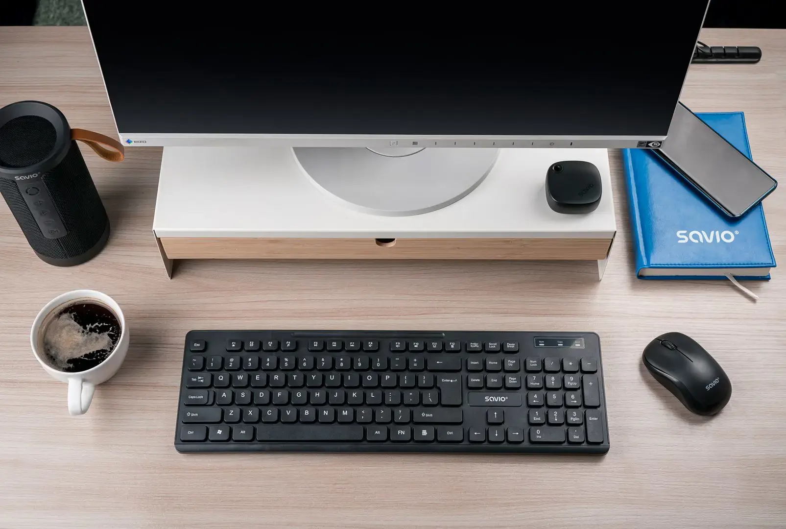 Savio KB-02 keyboard Home/Office USB QWERTY Black