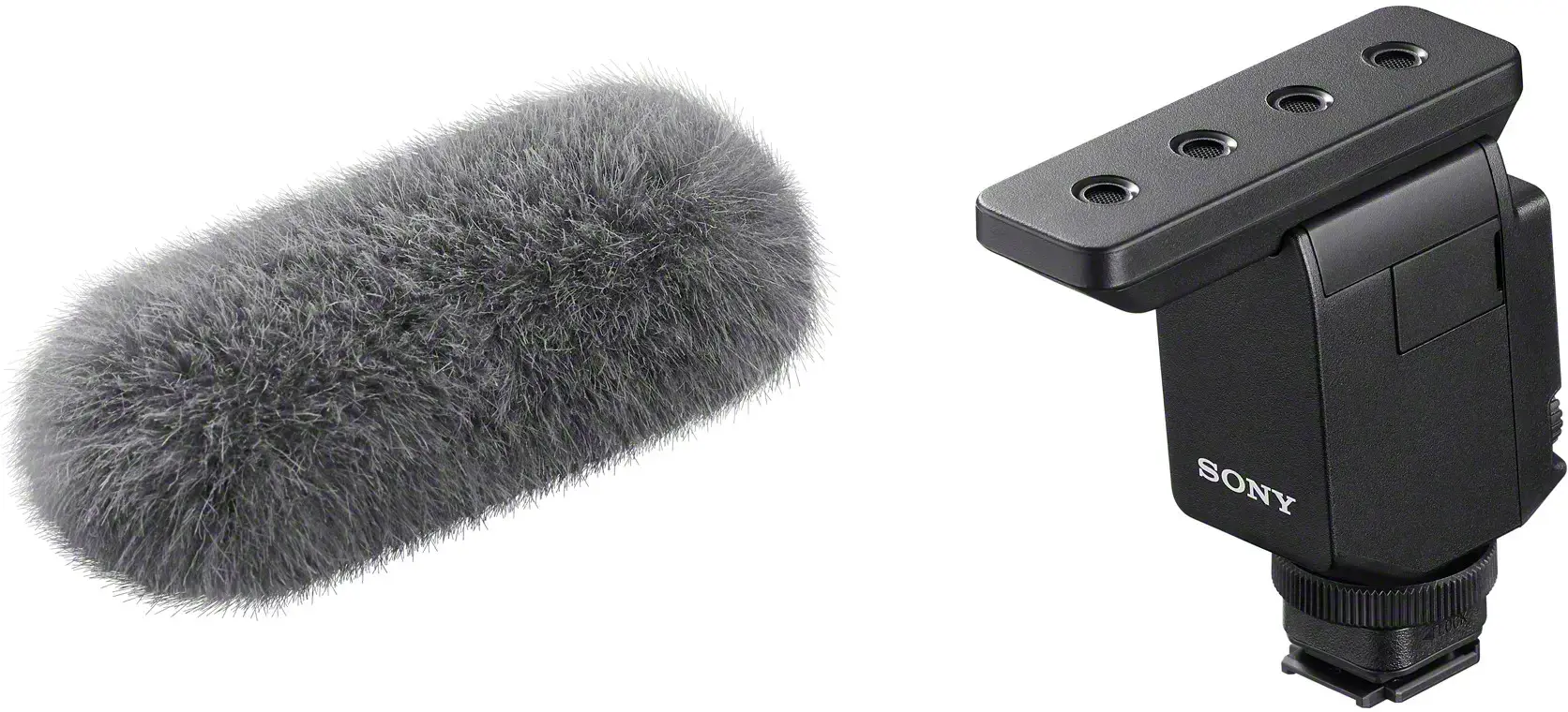 Sony ECM-B10, Skaitmeninio fotoaparato mikrofonas, Belaidis, Juodas, 1 vnt., Garso (3,5 mm)