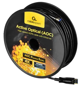 GEMBIRD aktyvusis optinis AOC didelės spartos HDMI kabelis su Ethernet AOC Premium serijos 50 m