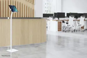 "Neomounts by Newstar" planšetinių kompiuterių grindų stovas, Planšetinis kompiuteris/UMPC, Pasyvus laikiklis, Vidinis, Baltas