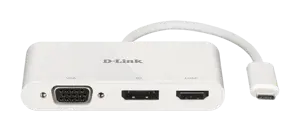 D-Link DUB-V310, laidinis, USB 3.2 Gen 1 (3.1 Gen 1), C tipo, baltas, CE, FCC, IC, RCM, DC, 0,04 A