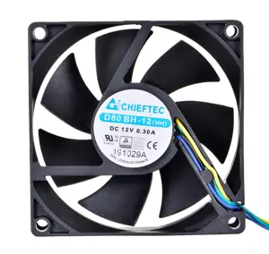 CHIEFTEC 80x80x25mm rutulinių guolių PWM ventiliatorius