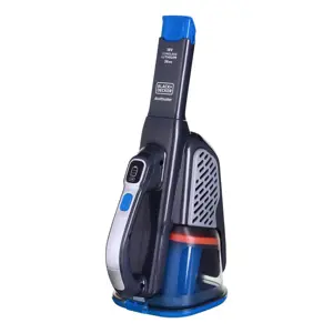 "Black &amp; Decker" BHHV520BF rankinis dulkių siurblys juodas, mėlynas, sidabrinis be maišelio