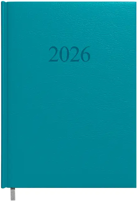 Kalendorius MANAGER Day 2026, A5, PU, turkio mėlyna