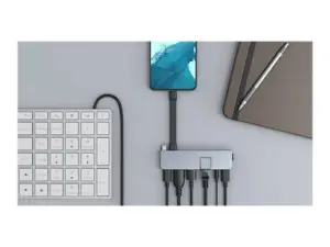 USB šakotuvas "Hyper HD575-GRY-GL