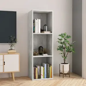 Spintelė knygoms/TV, betono, 36x30x114cm, apdirbta mediena